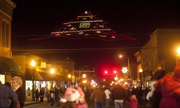 Salida, CO has a wonderful Christmas Mountain Lighting tradition you won't want to miss.